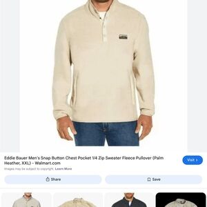 Eddie Bauer Beige Knit Pullover